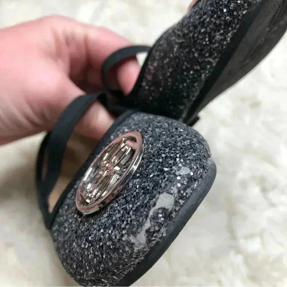 Bebe Toddler Glitter Flats Black Size 8 - Picture 11 of 16